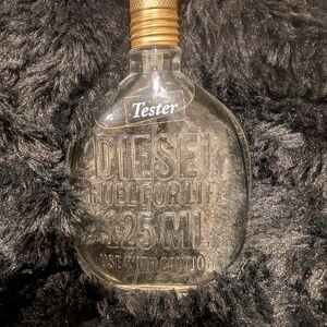 Diesel Fuel for Life Tester Bottle with Gold Cap